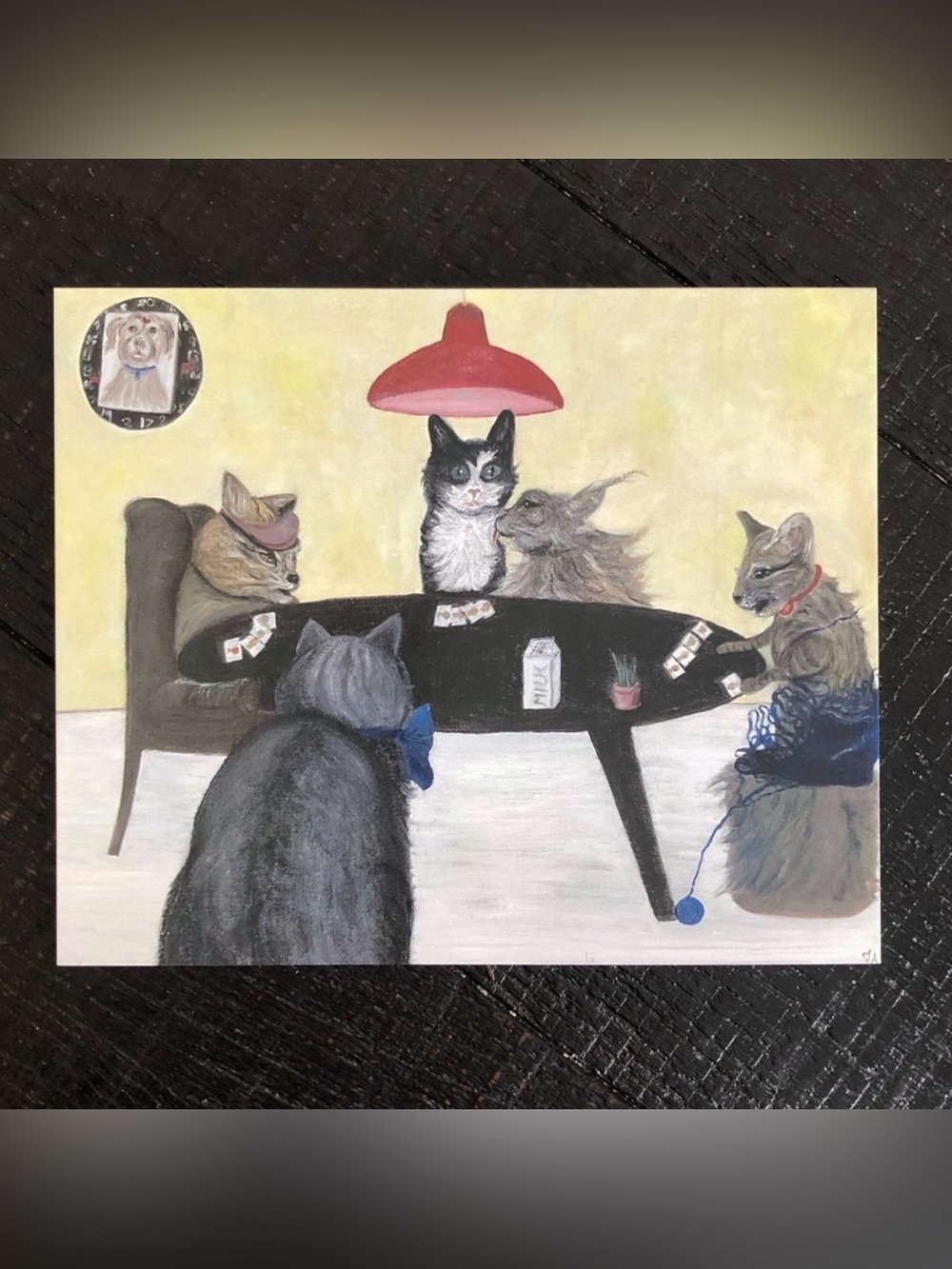 NWT Go Fish Signed Art Print of Oil Painting Butter Yellow
